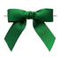 Emerald - Grosgrain Bow with Twist Tie - 3-1/2" Width Bow - 4" Clear Twist Tie
