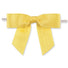 Lemon Yellow - Grosgrain Bow with Twist Tie - 3-1/2" Width Bow - 4" Clear Twist Tie