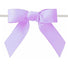 Orchid - Grosgrain Bow with Twist Tie - 3-1/2" Width Bow - 4" Clear Twist Tie
