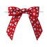 Hearts Print - Hearts Bow with Twist Tie - 3" Width Bow - 6" Clear Twist Tie