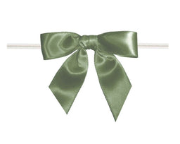 Moss - Bow with Twist Tie - 3-1/2" Width Bow - 4" Twist Tie