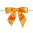 Orange - Bow with Twist Tie - 3-1/2" Width Bow - 4" Twist Tie