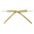 Oatmeal - Paper Raffia Bow with Twist Tie - 3-1/2" Width Bow - 4" Clear Twist Tie
