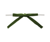 Olive - Paper Raffia Bow with Twist Tie - 3-1/2" Width Bow - 4" Clear Twist Tie