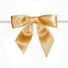 Yellow Gold - Bow with Twist Tie - 3-1/2" Width Bow - 4" Twist Tie