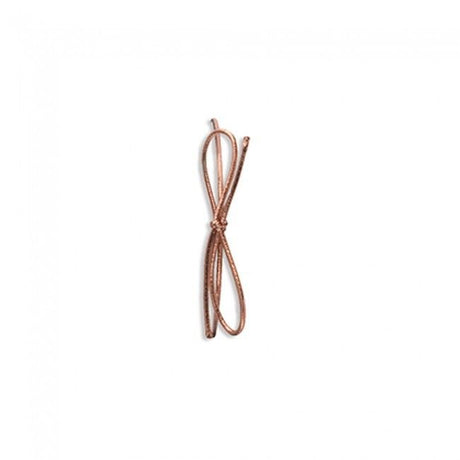 Metallic Copper - Pre Tied Stretch Loop - 6" Loop