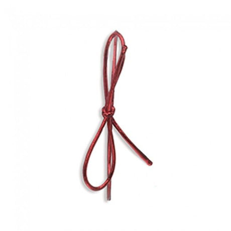 Metallic Red - Pre Tied Stretch Loop - 16" Loop (25" untied)