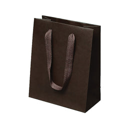 Eastside Espresso - Twill Ribbon Handle Gift Bag - 8 x 4 x 10"