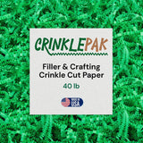 40 LB Green Crinkle Paper Shred