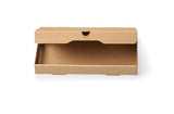 W Packaging 14"x7" Kraft Compostable Eco-Friendly Pizza Boxes – 1.5" Deep, E-Flute, 50 Pack, SKU WPFB14X7KE