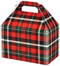 Christmas Plaid - Gable Box - 8-1/2 x 5 x 5-1/2"