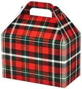 Christmas Plaid - Gable Box - 8-1/2 x 5 x 5-1/2"