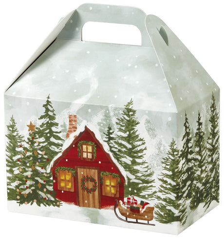 Christmas Cottage - Gable Box - 8-1/2 x 5 x 5-1/2"