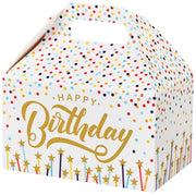 Happy Birthday Stars - Party Favor Gable Box - 6 x 3-3/4 x 3-1/2"