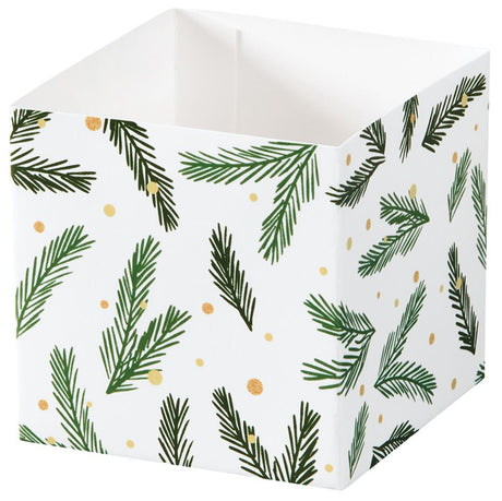 Holly Jolly Christmas - Square Party Favor Gift Box - 3-3/4 x 3-3/4 x 3-3/4"