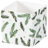 Holly Jolly Christmas - Square Party Favor Gift Box - 3-3/4 x 3-3/4 x 3-3/4"