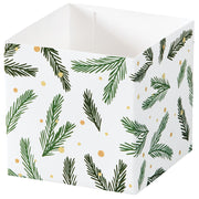 Holly Jolly Christmas - Square Party Favor Gift Box - 3-3/4 x 3-3/4 x 3-3/4"