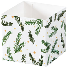 Holly Jolly Christmas - Square Party Favor Gift Box - 3-3/4 x 3-3/4 x 3-3/4"