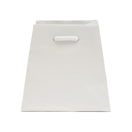 Matte White - Trapezoid Tote - 4.5" (L-Top) / 6.25" (L-Bottom) x 4" (W) x 6" (H)