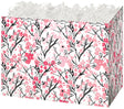Pink Blossoms - Basket Box - 6-3/4 x 4 x 5"