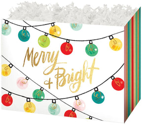 Holiday Lights - Basket Box - 6-3/4 x 4 x 5"