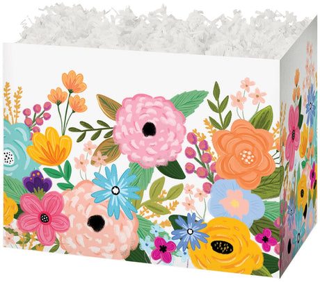 Wildflower Garden - Basket Box - 6-3/4 x 4 x 5"