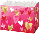 Lovely Hearts - Basket Box - 10-1/4 x 6 x 7-1/2"