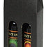 Black Embossed - 2 Bottle Carrier - 200 ml. - 4-1/4 x 2-1/8 x 12" (200ml)
