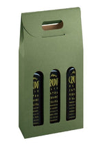 Sage - Groove Finish - 3 Bottle Carrier - 200 ml. - 6-5/8 x 2-1/8 x 12" (200ml)