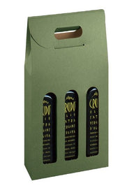 Sage - Groove Finish - 3 Bottle Carrier - 200 ml. - 6-5/8 x 2-1/8 x 12" (200ml)