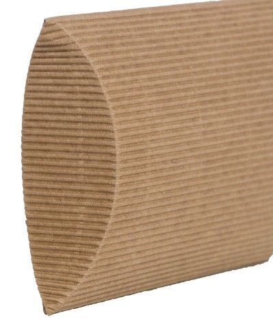 Natural E-Flute - Pillow Box - 4 x 4 x 1-3/8"