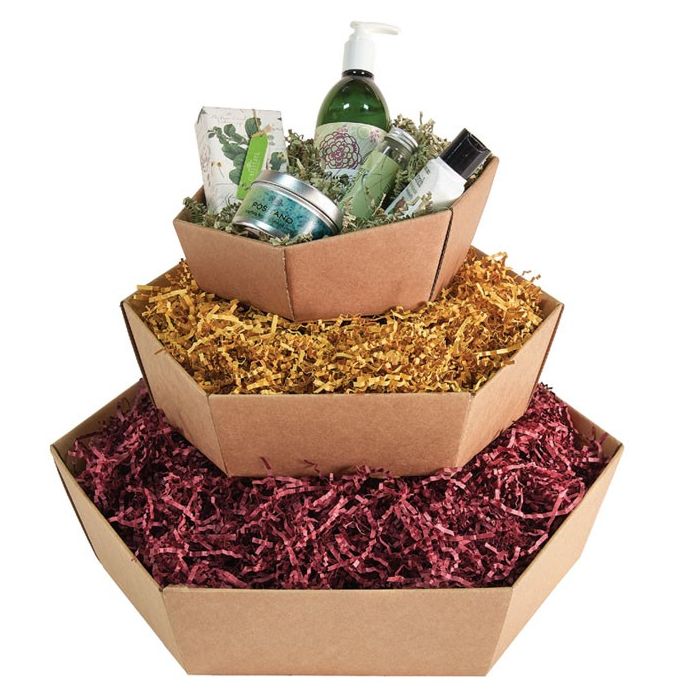 Kraft Hexagon Trays