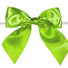 Kiwi - Satin Bow with Twist Tie - 4" Width Bow - 6" Clear Twist Tie
