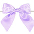 Light Orchid - Satin Bow with Twist Tie - 4" Width Bow - 6" Clear Twist Tie
