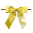 Gold Metallic - Metallic Bow with Twist Tie - 4" Width Bow - 6" Gold Twist Tie