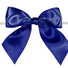 Navy Blue - Satin Bow with Twist Tie - 4" Width Bow - 6" Clear Twist Tie