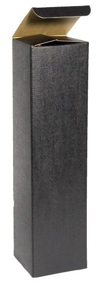 Black Embossed - Magnum Bottle Box - 4-1/2 x 4-1/2 x 16-3/4"