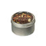 Silver - Tin - Clear Lid - (Large) 2-1/2" (Dia) x 1-1/2" (H)