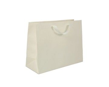 Ivory - Twill Ribbon Handle Gift Bag - 16 x 6 x 12"