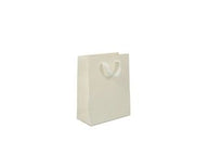 Ivory - Twill Ribbon Handle Gift Bag - 8 x 4 x 10"
