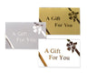 Silver On Silver - A Gift For You - Folding Gift Card - 3-5/8 x 2-3/8"