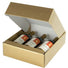 Gold Embossed - 3 Bottle Box - 13-3/8 x 11 x 3-1/2"