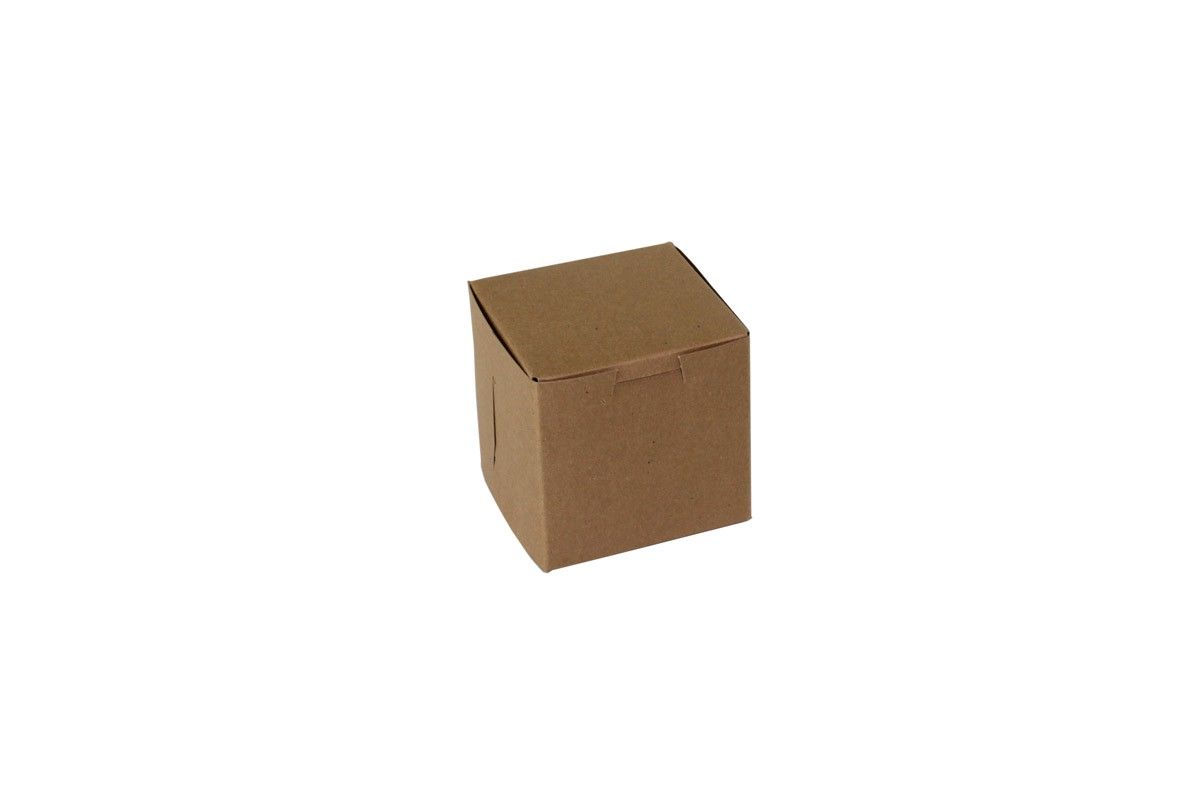 Kraft - 1 Pc. Cake Box - 4 x 4 x 4"