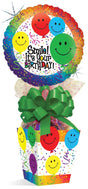 Smiley Balloons - Sweet Treat Boxes - 4 x 4 x 4-1/2"