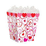 Hearts Big & Small - Sweet Treat Boxes - 4 x 4 x 4-1/2"