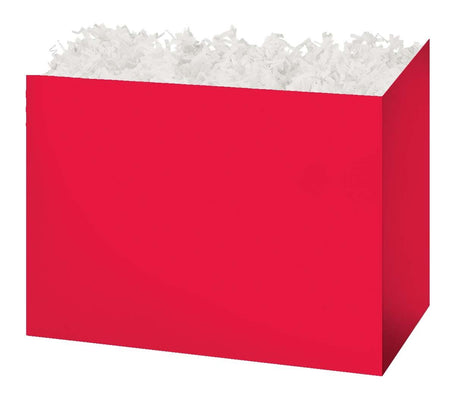 Red - Basket Box - 8-1/4 x 4-3/4 x 6-1/4"