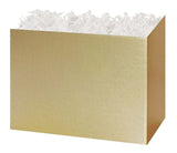 Gold Metallic - Basket Box - 10-1/4 x 6 x 7-1/2"