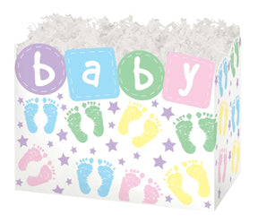 Baby Steps - Basket Box - 6-3/4 x 4 x 5"