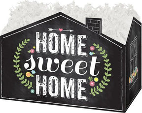 Chalkboard Home Sweet Home - Basket Box - 10-1/4 x 6 x 7-1/2"