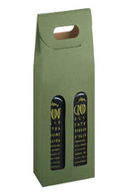 Sage - Groove Finish - 2 Bottle Carrier - 375 ml. - 5-1/8 x 2-1/2 x 13-1/4" (375 ml)